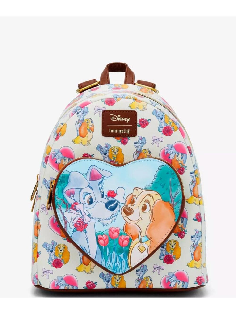 Disney Lady And The Tramp Hearts & Roses Mini Backpack